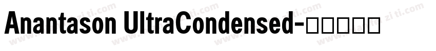 Anantason UltraCondensed字体转换